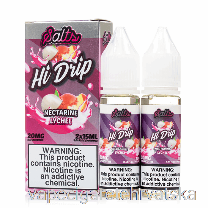 Vape Hrvatska Nektarina Liči - Hi-drip Soli - 30ml 20mg